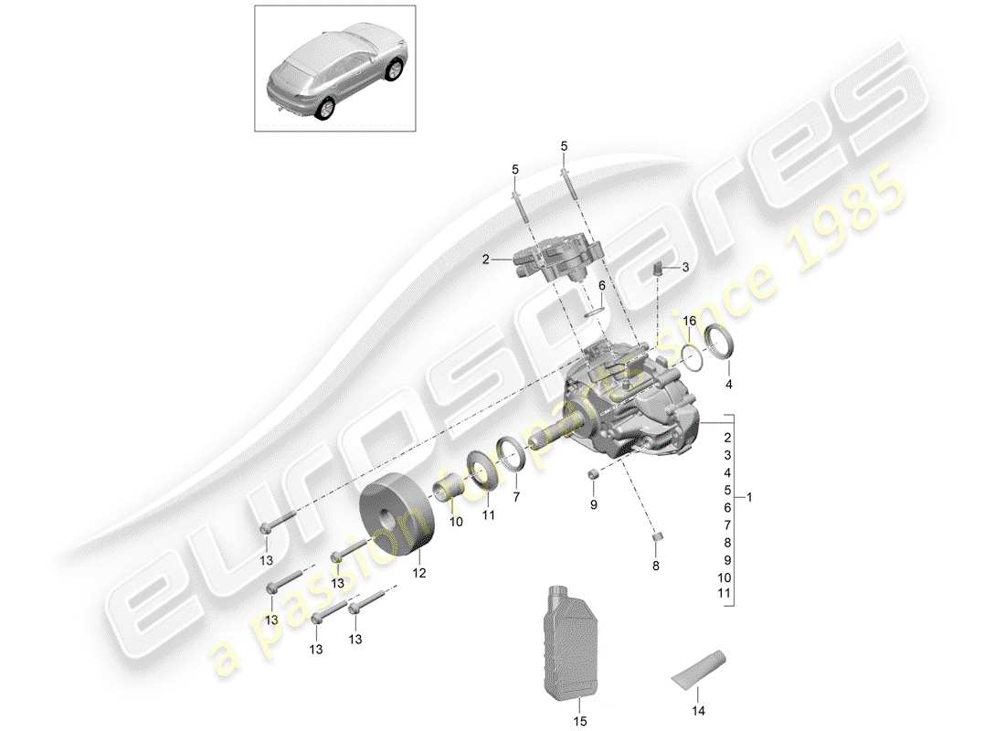 teilediagramm mit der teilenummer 95b341010 x