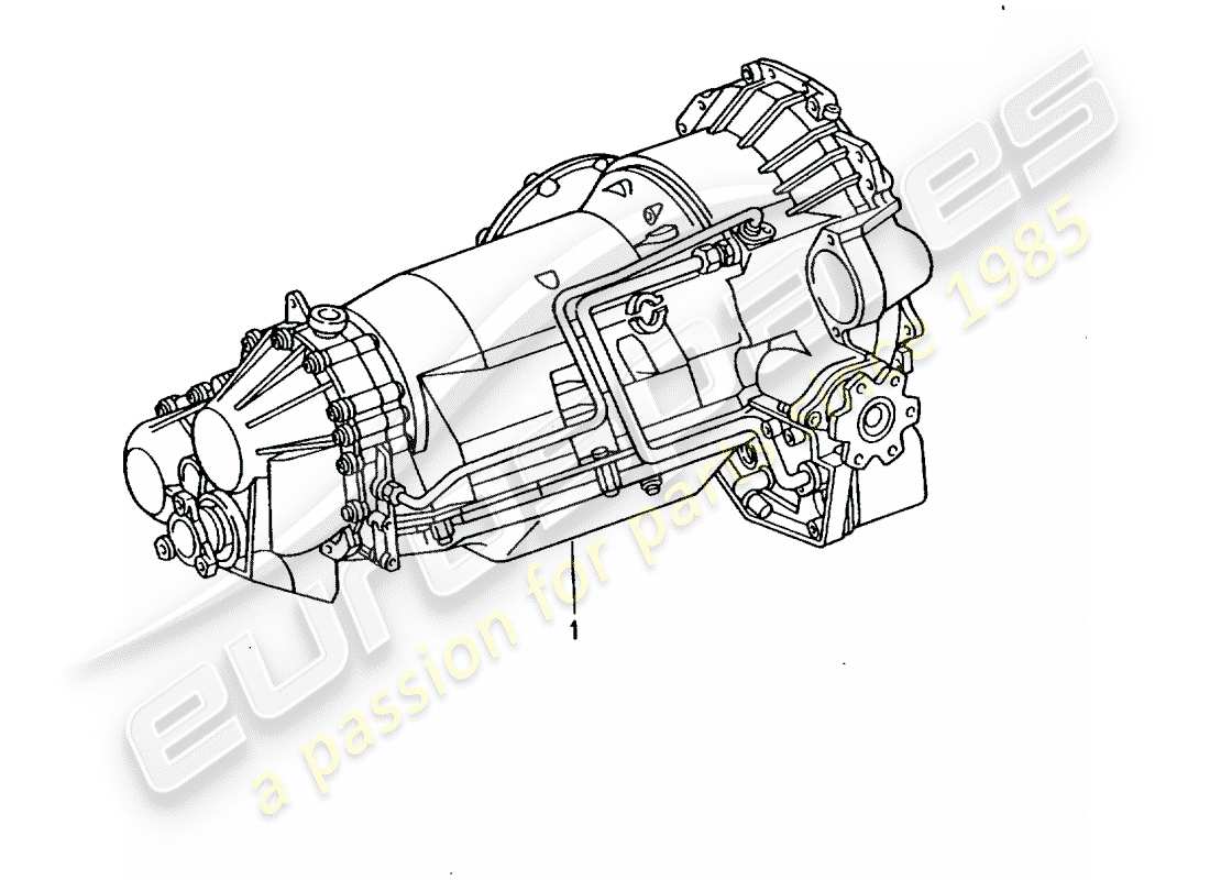 eine teilezeichnung aus dem porsche 2012 (refurbished and exchange catalogue) teilekatalog