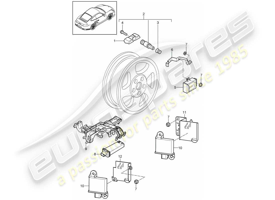 teilediagramm mit der teilenummer 95836166100