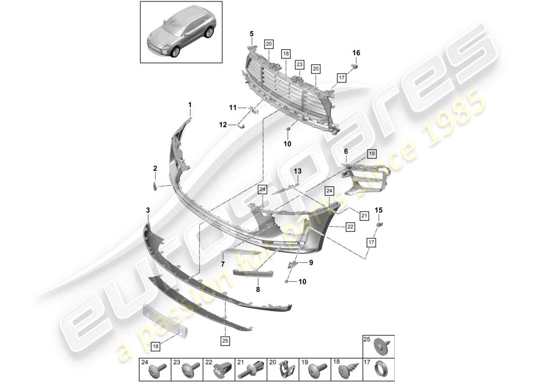 teilediagramm mit der teilenummer 95b807221m g2x