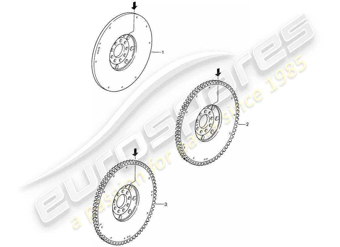 eine teilezeichnung aus dem porsche 1978 (refurbished and exchange catalogue) teilekatalog