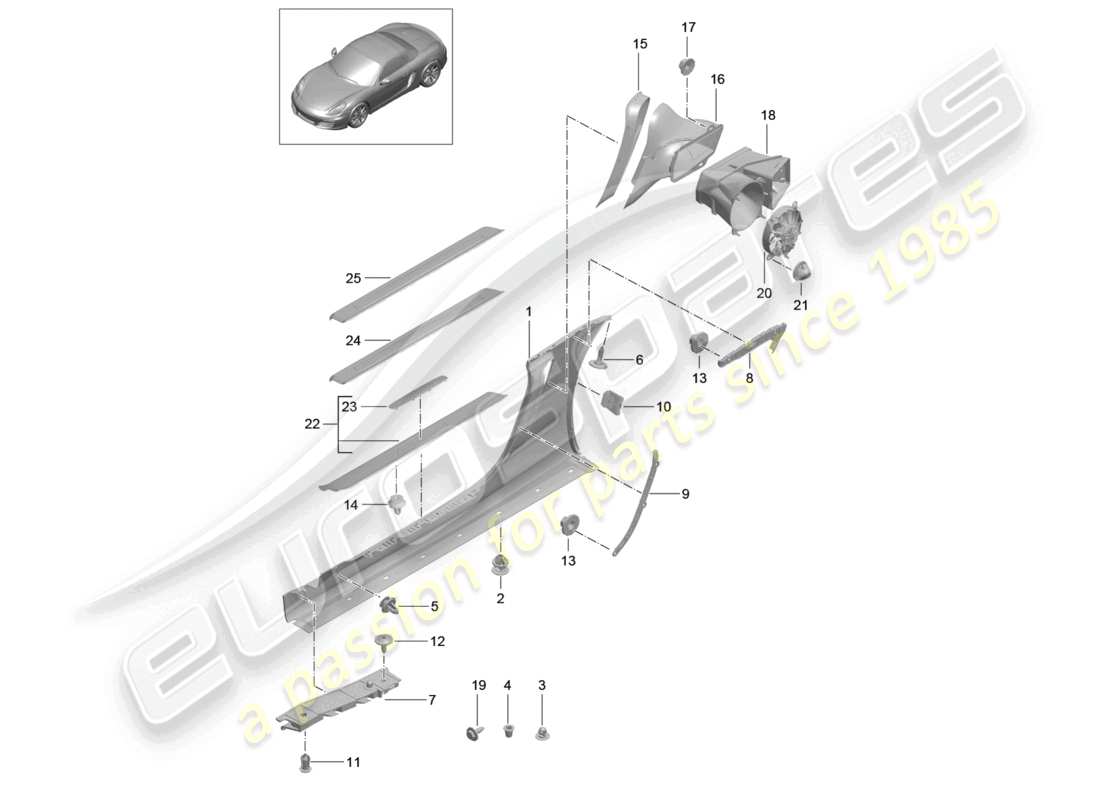 teilediagramm mit der teilenummer 981504981321e0