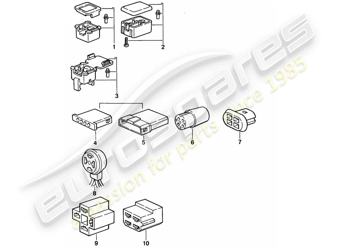 ein teilediagramm aus dem teilekatalog porsche 968