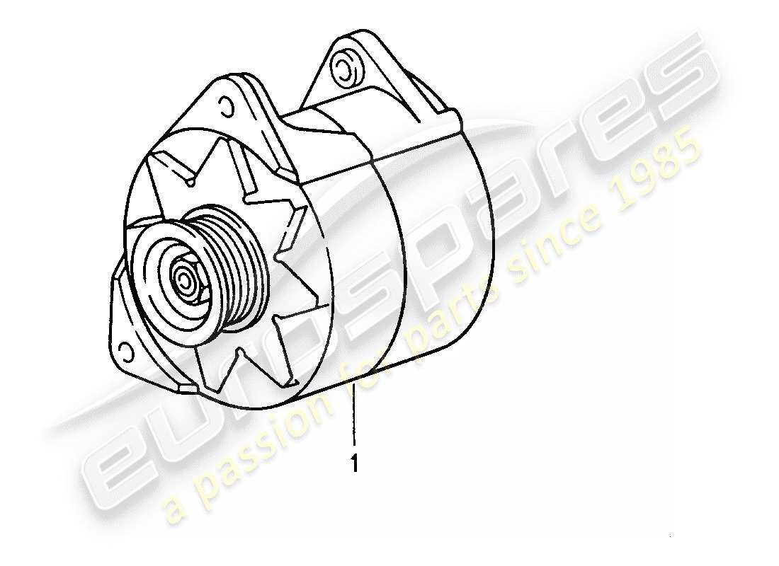 eine teilezeichnung aus dem porsche 2000 (refurbished and exchange catalogue) teilekatalog