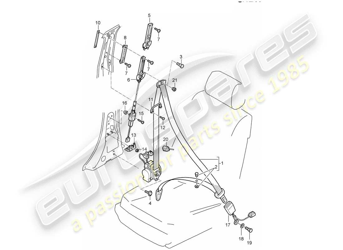 teilediagramm mit der teilenummer 95580300211hcp