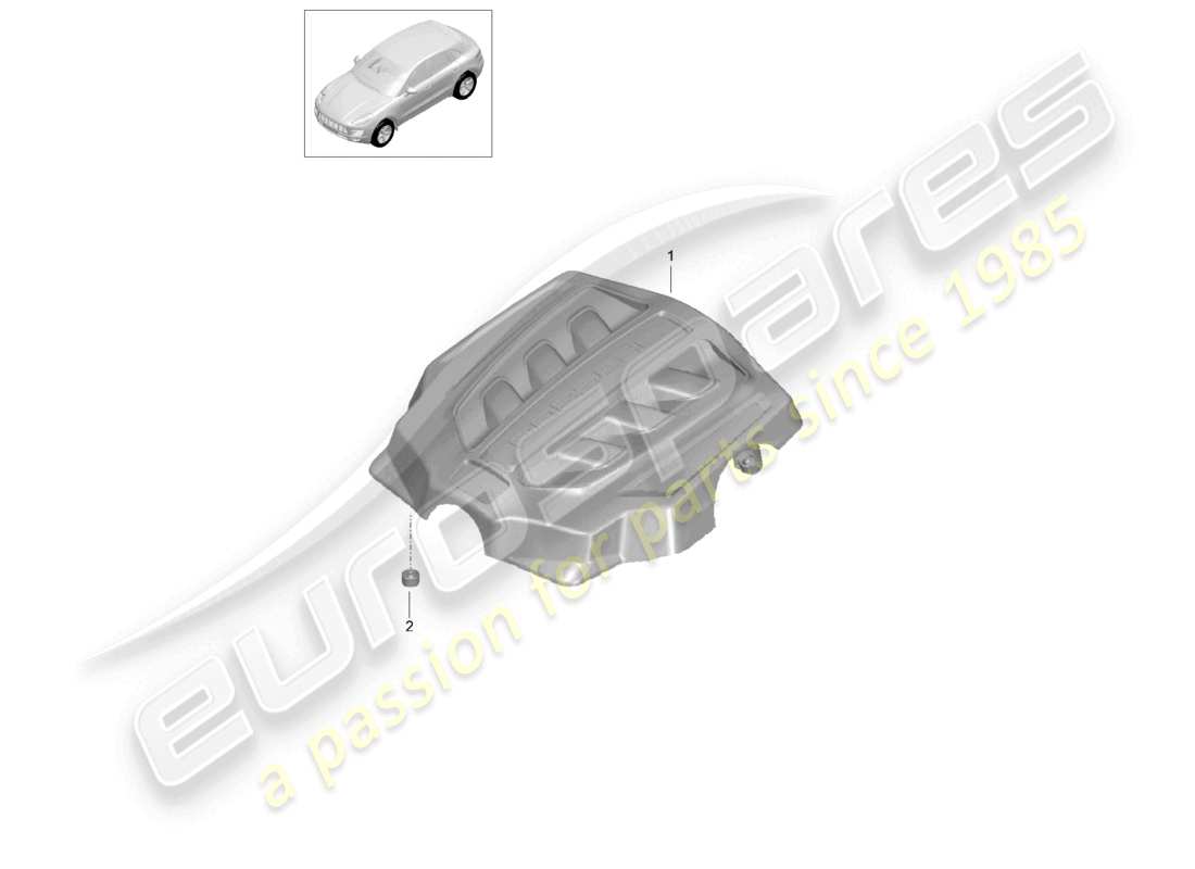 eine teilezeichnung aus dem porsche 2018 (macan) teilekatalog