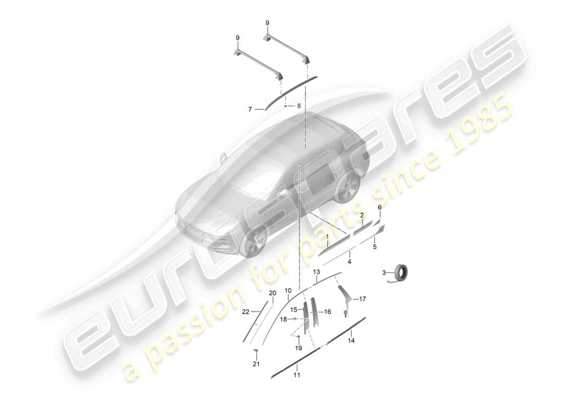 teilediagramm mit der teilenummer 95b853931