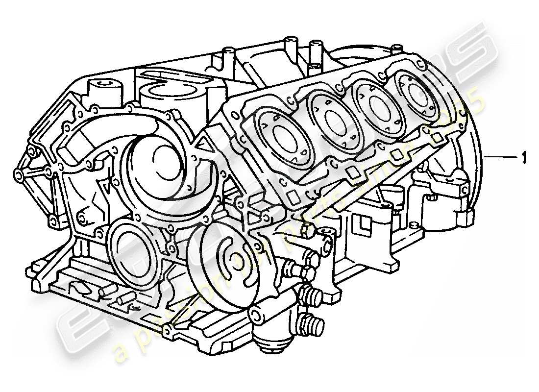 eine teilezeichnung aus dem porsche 1983 (refurbished and exchange catalogue) teilekatalog