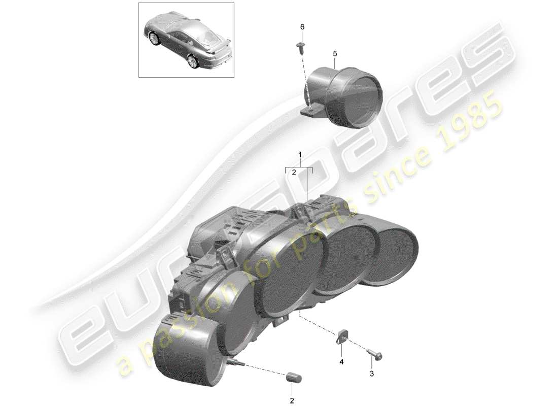 teilediagramm mit der teilenummer 99164130191a05