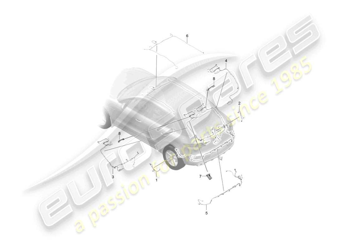 eine teilezeichnung aus dem porsche 2015 (macan) teilekatalog
