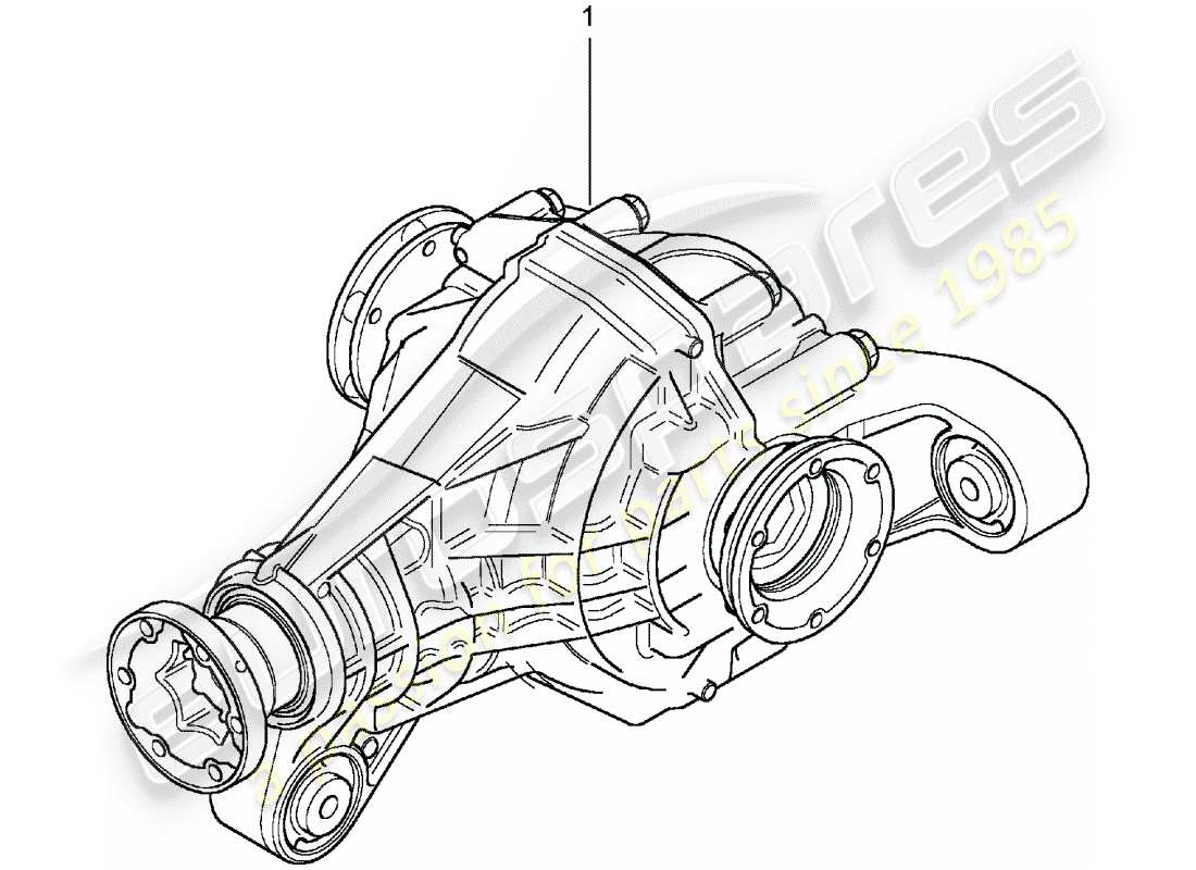 eine teilezeichnung aus dem porsche 1986 (refurbished and exchange catalogue) teilekatalog