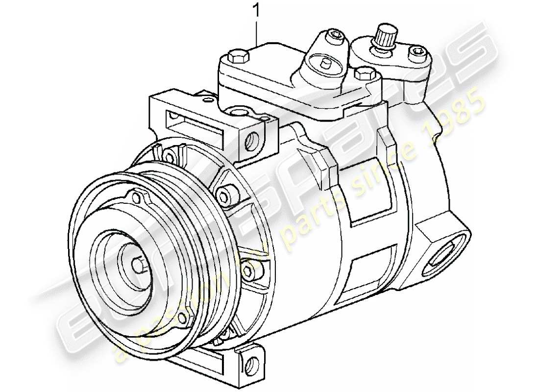 eine teilezeichnung aus dem porsche 1984 (refurbished and exchange catalogue) teilekatalog
