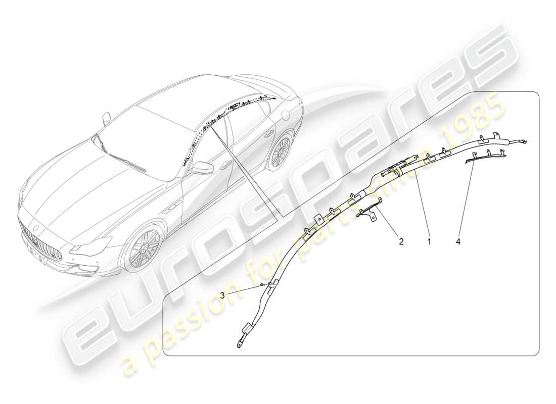 ein Teilediagramm aus dem Maserati QTP 3.0 TDS V6 275HP (2015) Teilekatalog