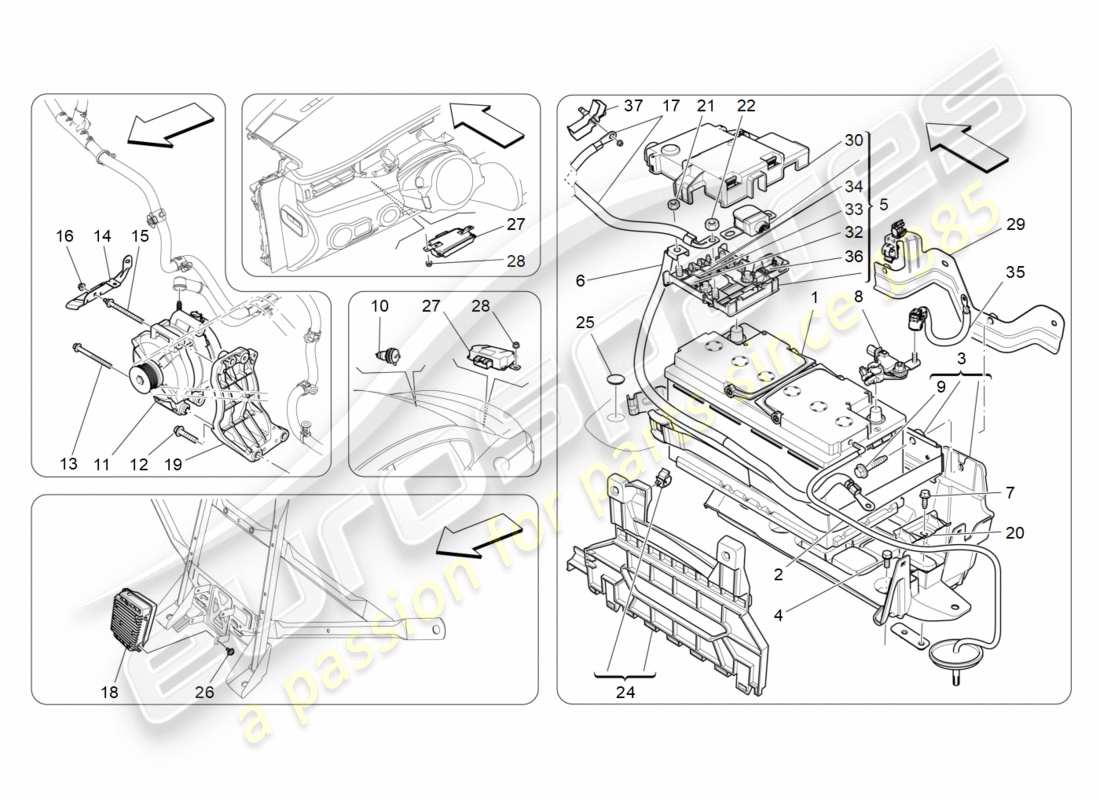 teilediagramm mit der teilenummer 46328333