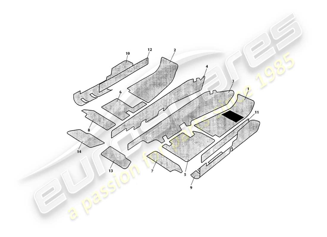 teilediagramm mit der teilenummer 697021