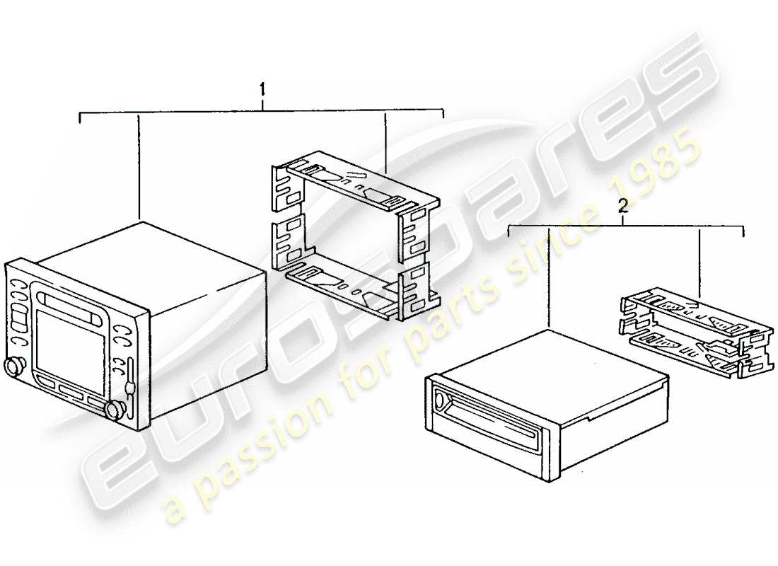 porsche 2011 (refurbished and exchange catalogue) navigationssystem teilediagramm