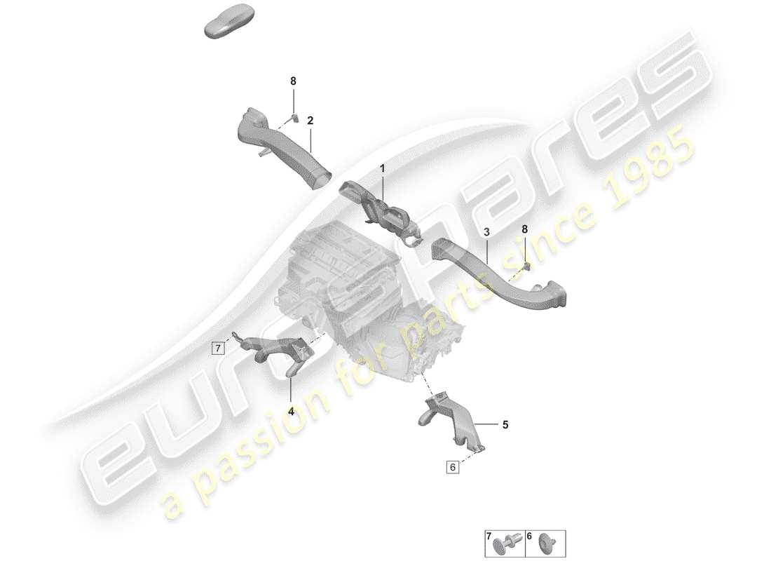 porsche 2019 (992-1) klimaanlage teilediagramm