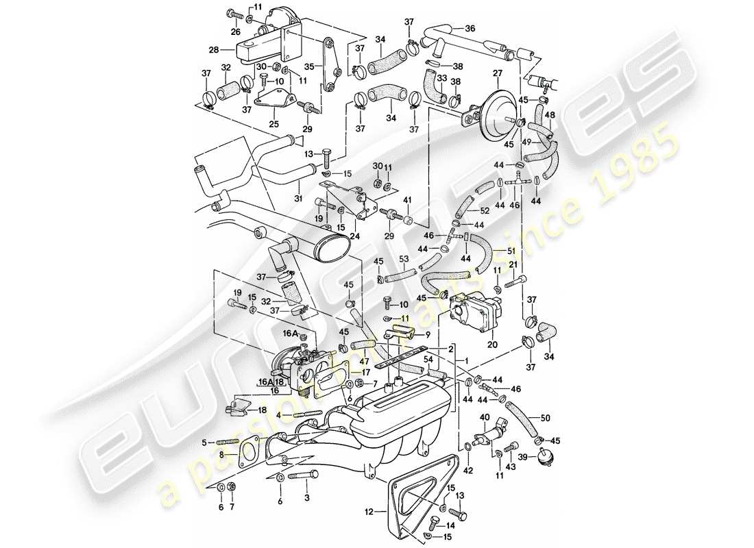 porsche 1977 (924) k-jetronic ersatzteildiagramm