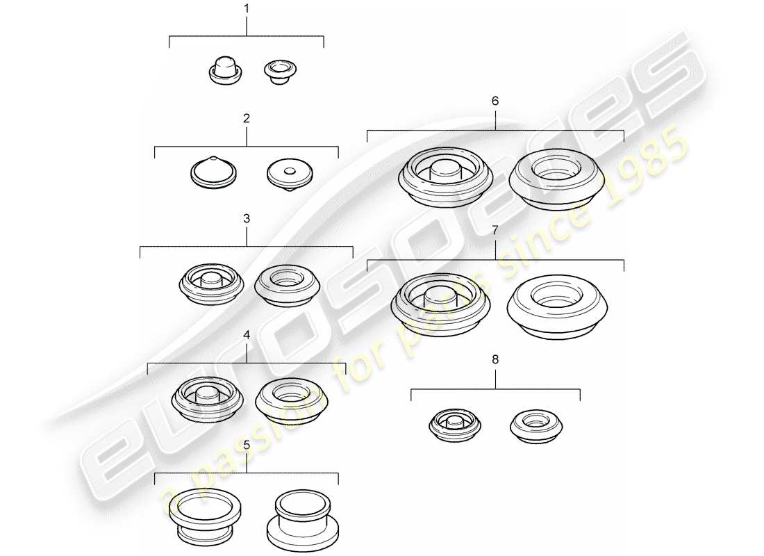 porsche 2006 (987 boxster) plug-teilediagramm