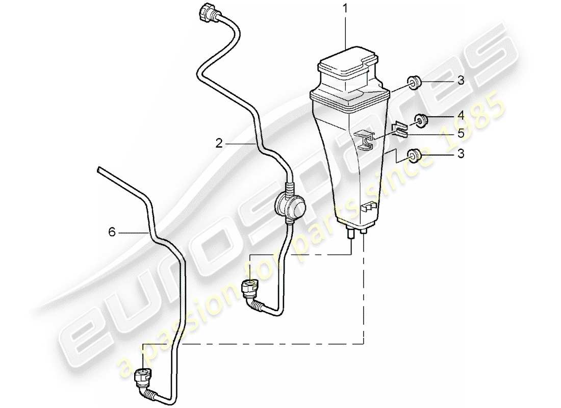 porsche 2008 (997-1) verdunstungsemissionsbehälter teilediagramm