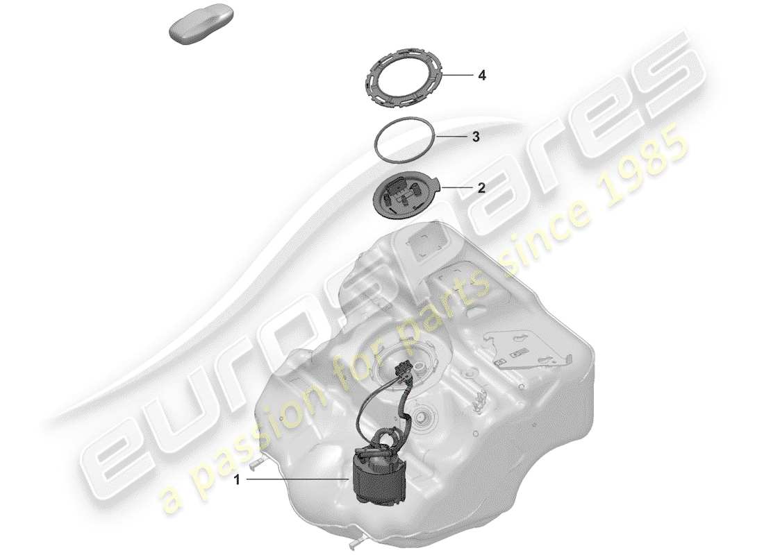 porsche 2020 (992-1) kraftstoffpumpe teilediagramm