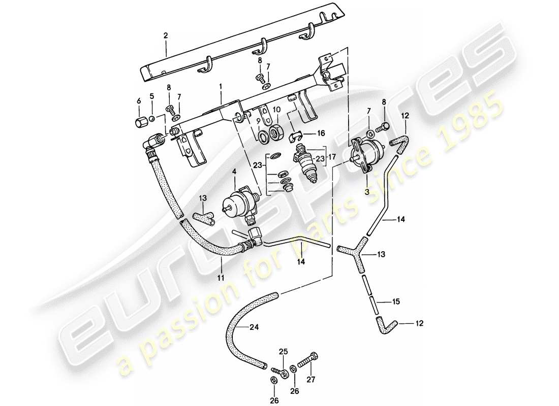 porsche 1986 (944) l-jetronic - 2 ersatzteildiagramm