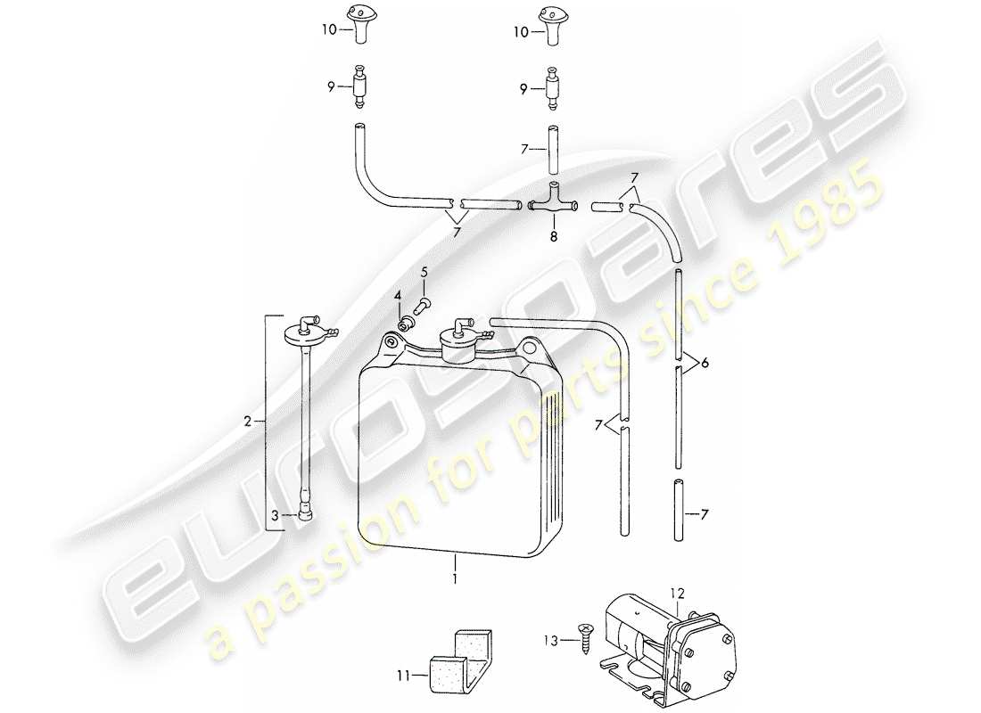 porsche 1966 (911/912) scheibe - d >> - mj 1967 ersatzteildiagramm