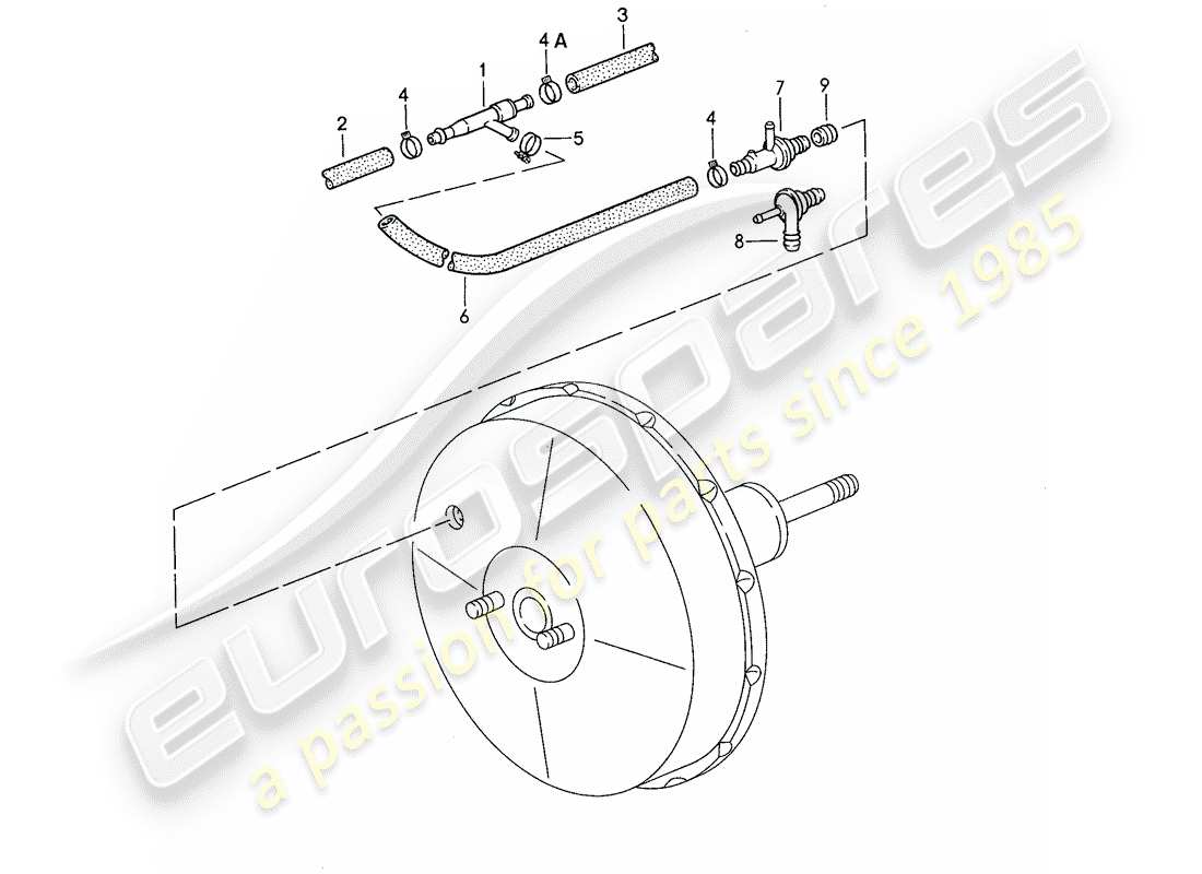 porsche 1990 (928) saugpumpe ersatzteildiagramm