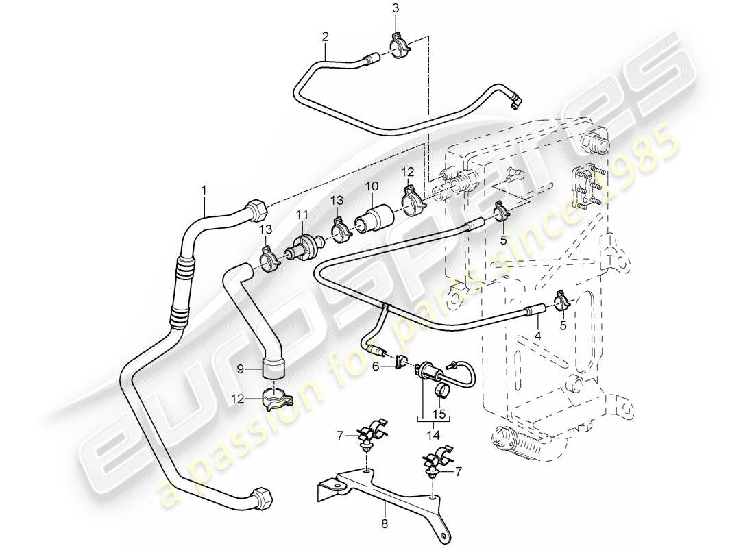 porsche 2011 (997-2 gt3) lines ersatzteildiagramm
