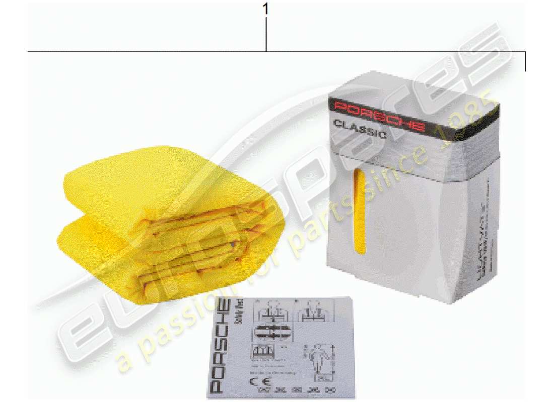 porsche classic accessories (1979) bodywarmer - warning function part diagram