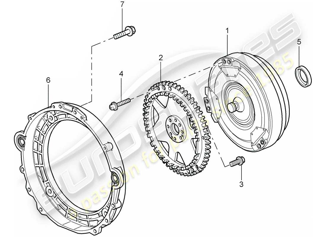 porsche 2007 (997-1 turbo / gt2) tiptronic-ersatzteildiagramm