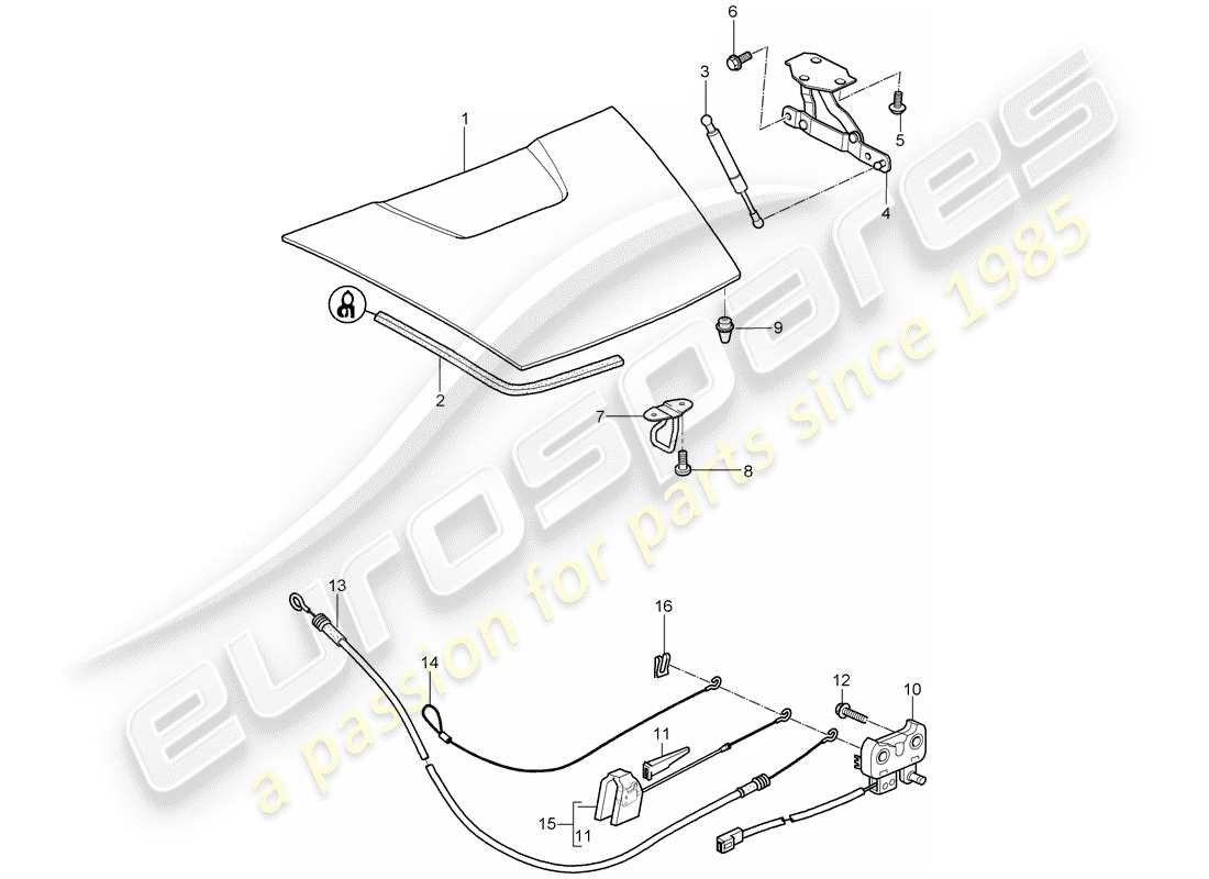 porsche 2007 (987 boxster) cover-ersatzteildiagramm
