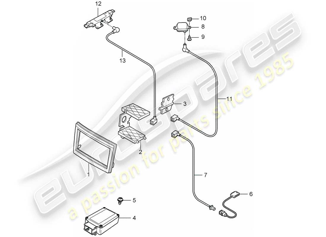 porsche 2011 (997-2 turbo / gt2 rs) vorbereitung teilediagramm