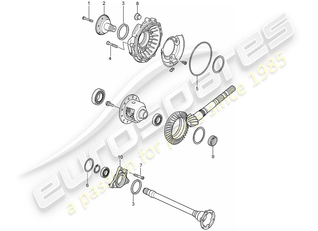 porsche 2006 (987 cayman) tiptronic-ersatzteildiagramm