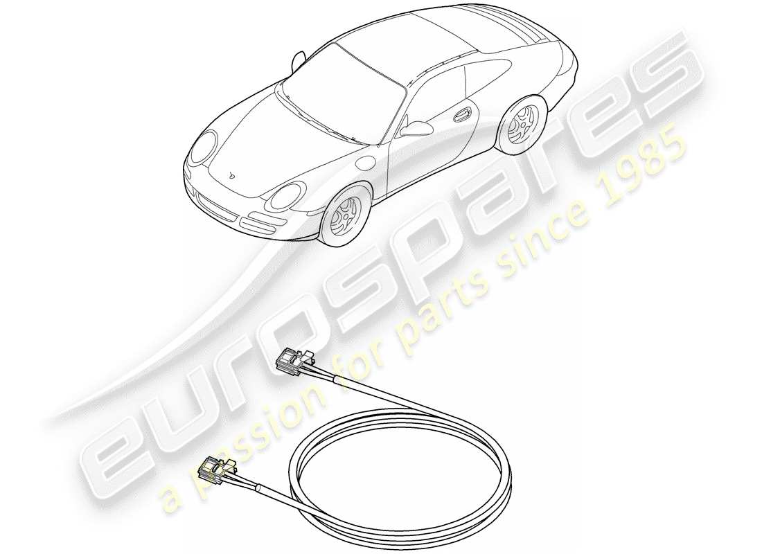 porsche 2008 (997-1) leichte faseroptik teilediagramm