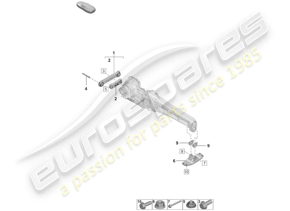 porsche 2020 (992-1) montageteile für ersatzteildiagramm