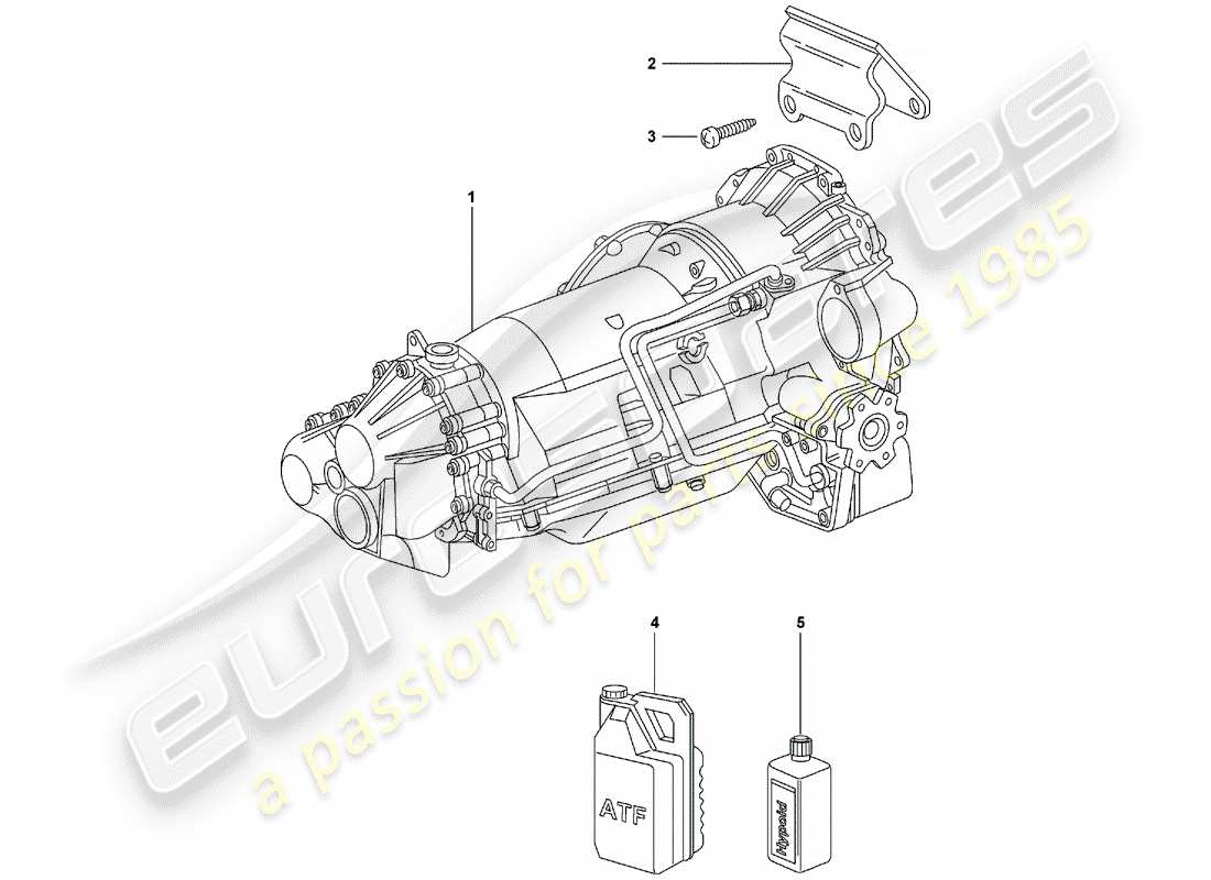 porsche 2008 (997-1) tiptronic teilediagramm