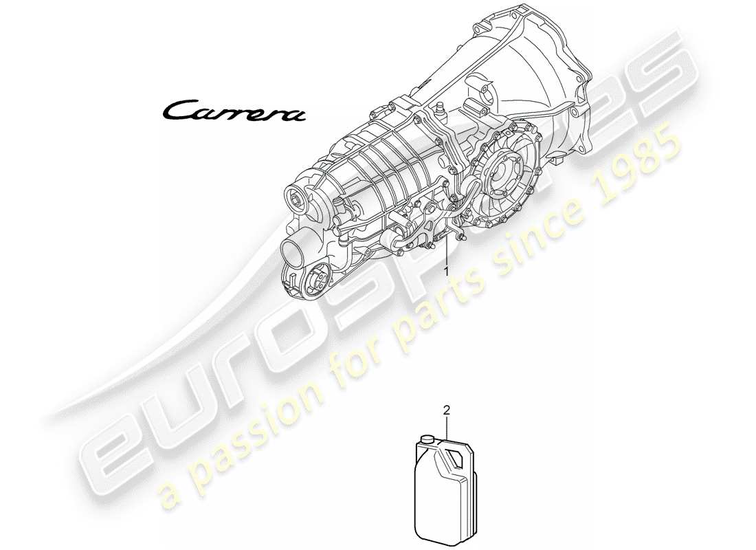 porsche 2005 (997-1) schaltgetriebe ersatzteildiagramm
