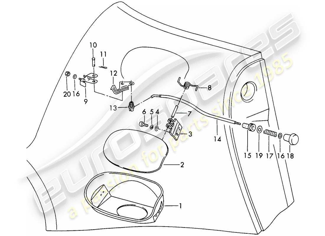 porsche 1971 (911) öleingang - d >> - mj 1972 ersatzteildiagramm