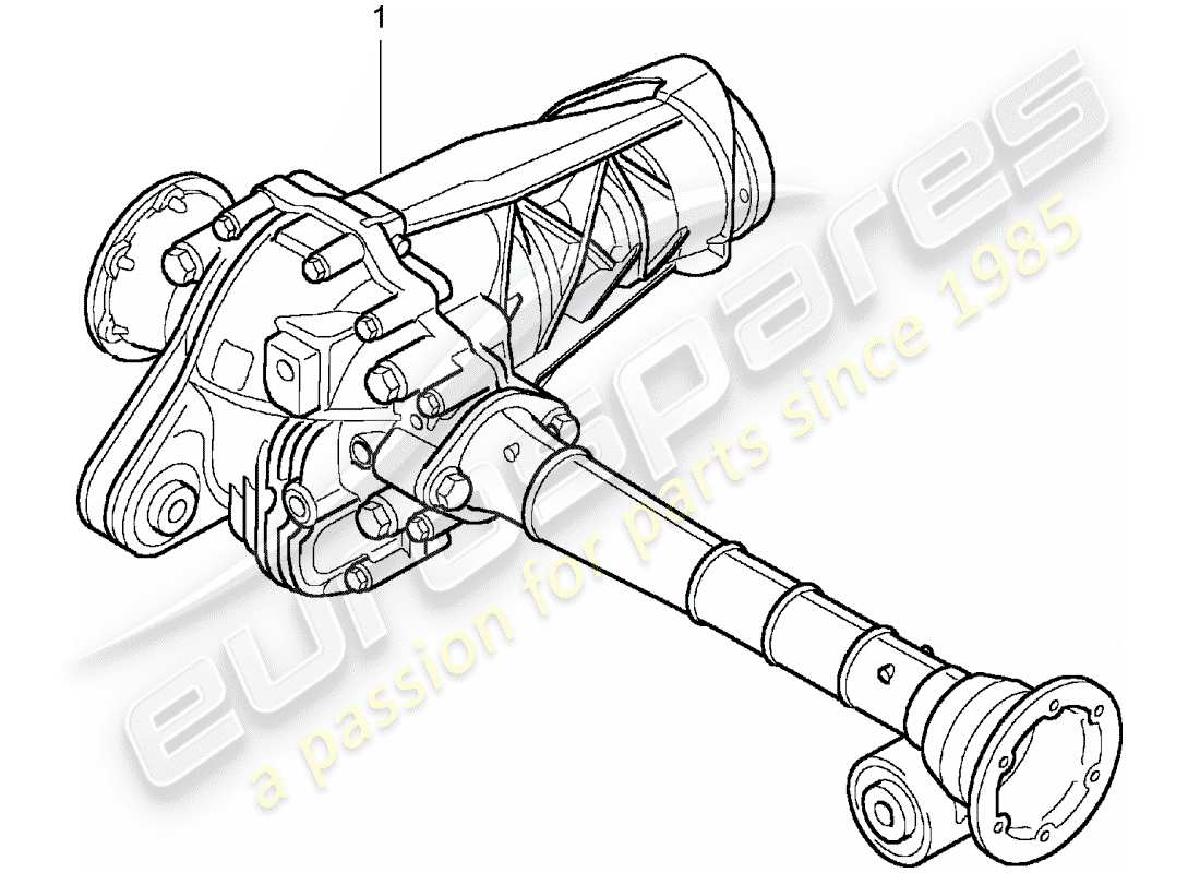 porsche 1991 (refurbished and exchange catalogue) vorderachsdifferential ersatzteildiagramm
