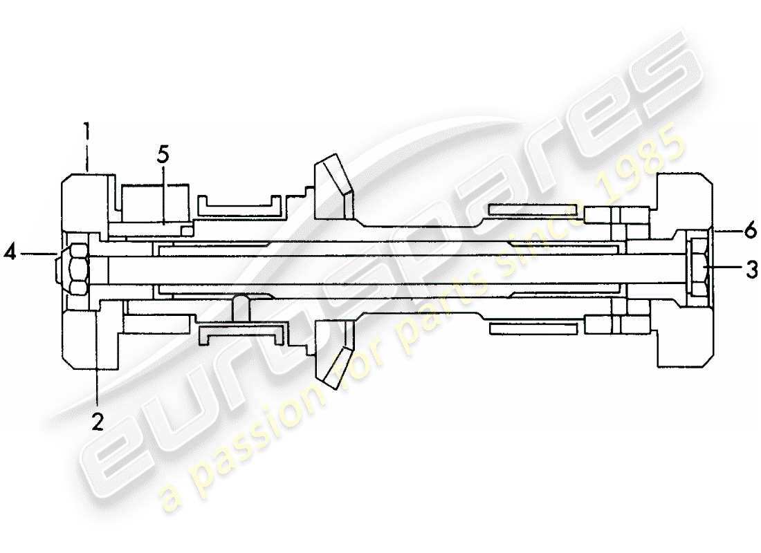 porsche 1961 (356b/356c) schwungradgewichte - für - nockenwelle - auspuff ersatzteildiagramm