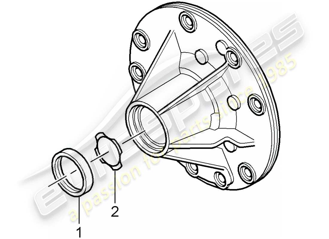 porsche 2007 (987 cayman) tiptronic-ersatzteildiagramm
