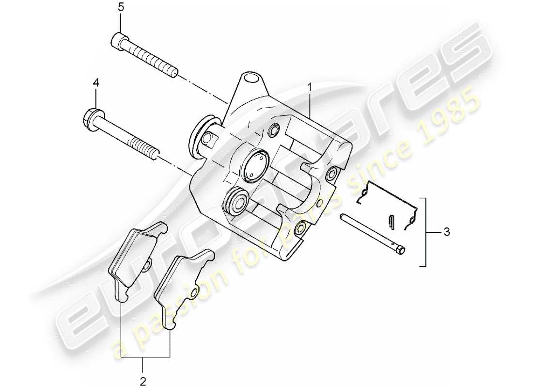 porsche 2004 (carrera gt) festsattel - für - handbremse ersatzteildiagramm