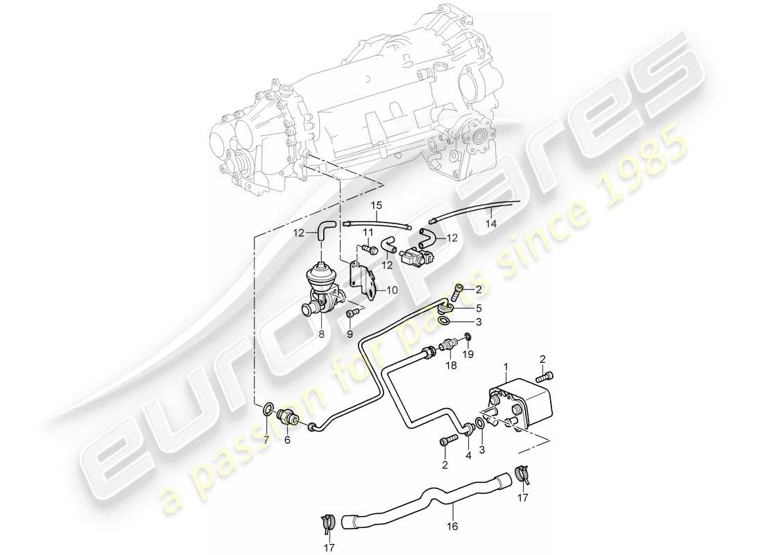 porsche 2004 (996) tiptronic - - getriebeölkühler - öldruckleitung fuer - getriebeölkuhlung - d - mj 2002>> ersatzteildiagramm
