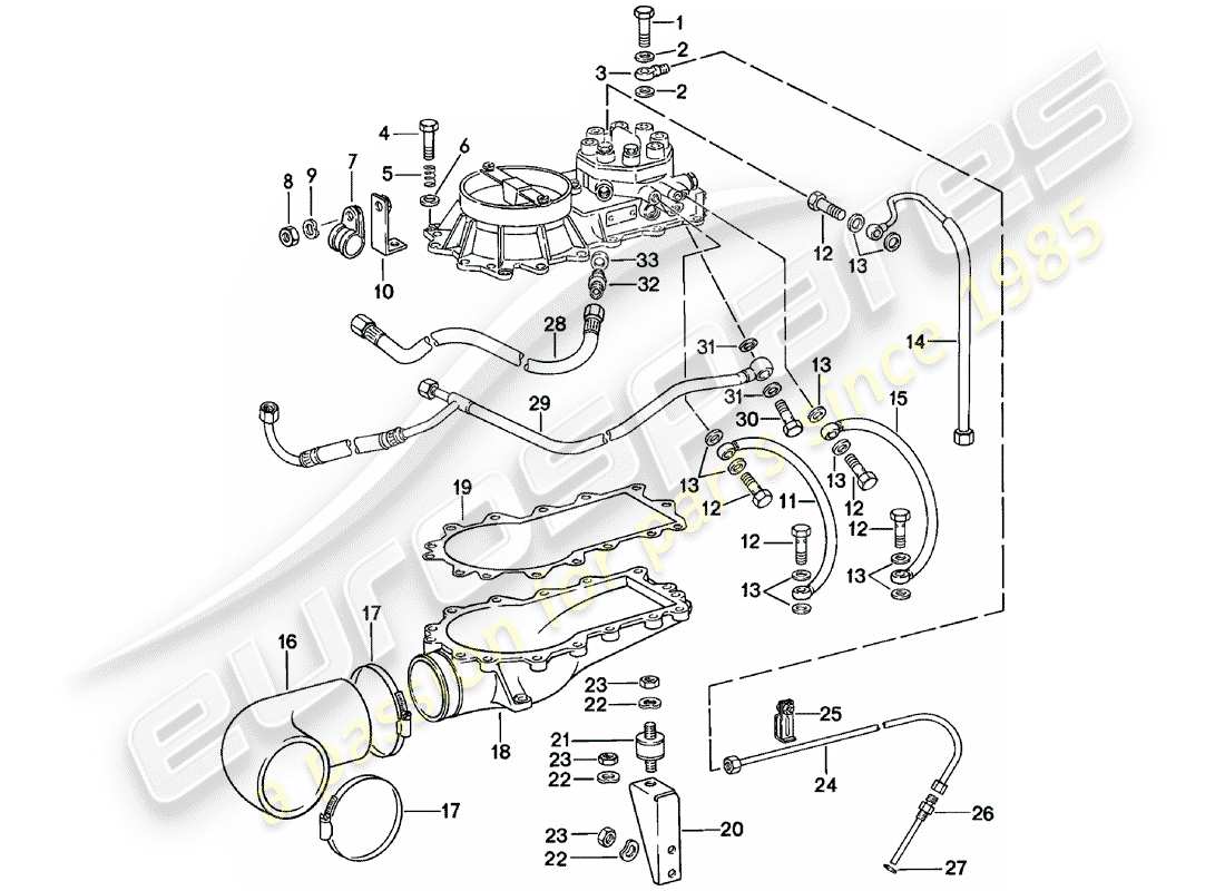 porsche 1981 (911) k-jetronic - iii ersatzteildiagramm