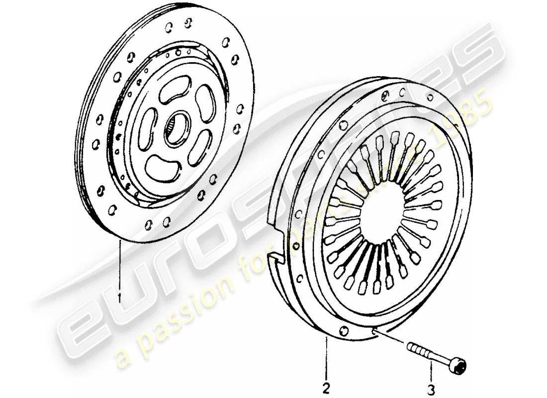 porsche 1992 (964) kupplung - d - mj 1990>> ersatzteildiagramm