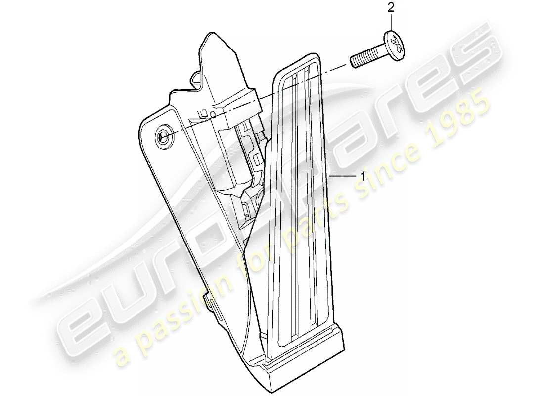 porsche 2008 (997-1) pedale teilediagramm