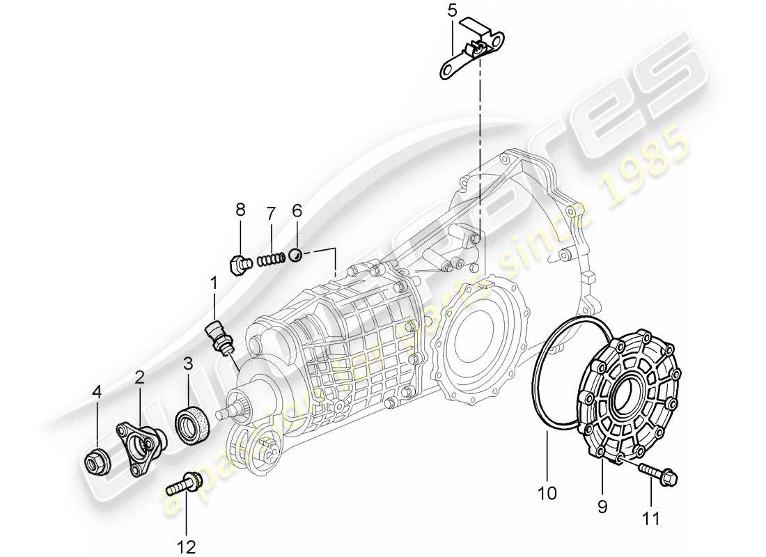 porsche 2005 (996) getriebe - einzelteile ersatzteildiagramm