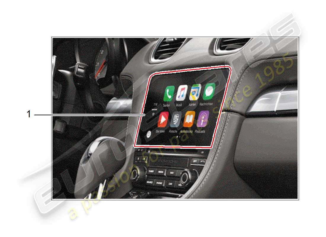 porsche 2019 (tequipment macan) installationssatz teilediagramm