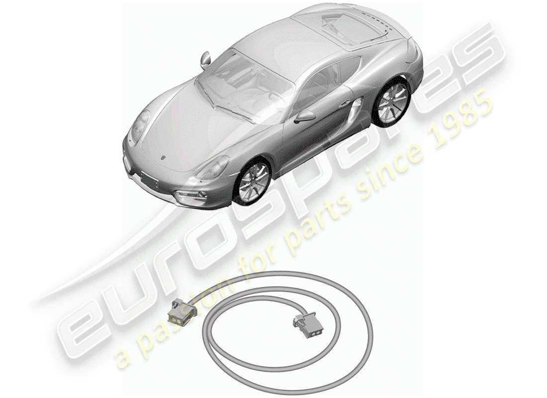 porsche 2015 (981 cayman) lichtleiter-ersatzteildiagramm